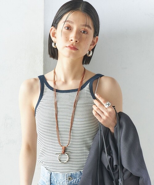 MILLER(ミラー)の「【SHIPS別注】〈洗濯機可能〉miller:タンクトップ(タンクトップ・レディース・ホワイト/グリーン/ピンク/ブラウン・ONE SIZE)」の7枚目の写真