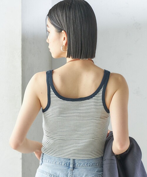 MILLER(ミラー)の「【SHIPS別注】〈洗濯機可能〉miller:タンクトップ(タンクトップ・レディース・ホワイト/グリーン/ピンク/ブラウン・ONE SIZE)」の6枚目の写真