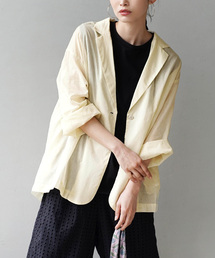 e-zakkamania stores（イーザッカマニアストアーズ）の「シアー コットンボイル テーラードシャツ（テーラードジャケット）」