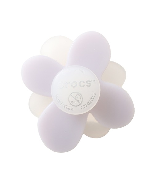 atmos(アトモス)の「crocs Blooming Light Blue Flower / クロックス ブルーミング ライトブルー フラワー(シューズアクセサリー・レディース・ホワイト×パープル・FREE)」の2枚目の写真