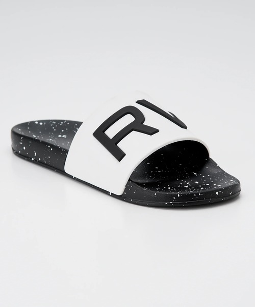 RVCA(ルーカ)の「RVCA レディース RVCA SHOWER SLIDE ファッションサンダル 【2025年春夏モデル】/ルーカロゴスライドサンダル(サンダル・レディース・ホワイト/ブラック/ブラック系その他・5/6/7)」の3枚目の写真