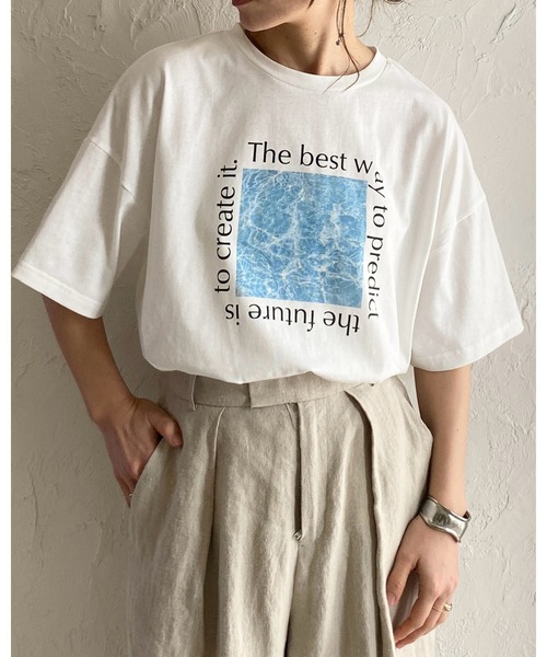 【新品・未使用✨✨】PLAN C 写真プリント 半袖Tシャツ ホワイト SELF PORTRAIT