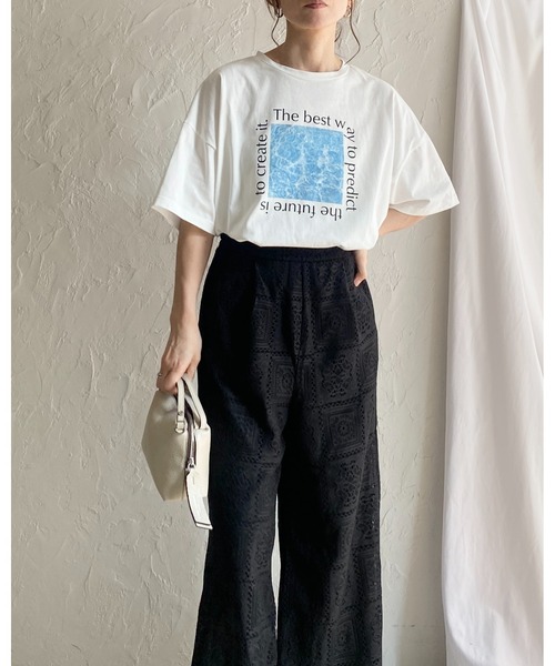 セール】オーバーサイズ半袖ロゴフォトプリントTシャツ（Tシャツ