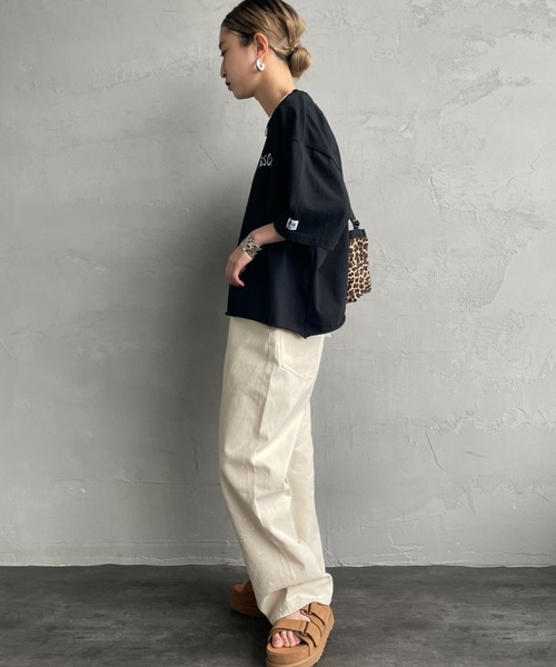 The Endless Summer（エンドレスサマー）の「[THE ENDLESS SUMMER/エンドレスサマー] 別注 手書き風ロゴ BUHIバックプリント カットオフTシャツ（Tシャツ/カットソー・レディース・ブラック/グレー/ネイビー/ホワイト・F）」の16枚目の写真