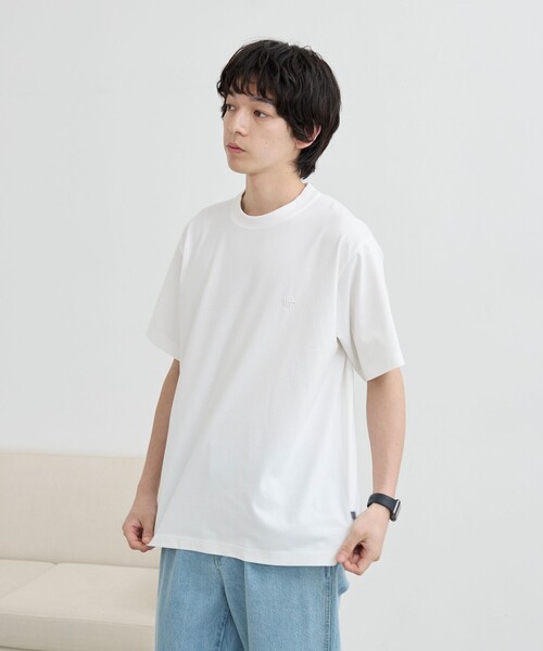coen(コーエン)の「【WELLTECT】ロゴ刺繍Tシャツ ー吸水速乾、接触冷感、UVカット、遮熱ー(Tシャツ/カットソー・メンズ・オフホワイト/ターコイズブルー/ブラック/ダークブラウン/ダークグレー/ベージュ・S/M/L/XL)」の18枚目の写真