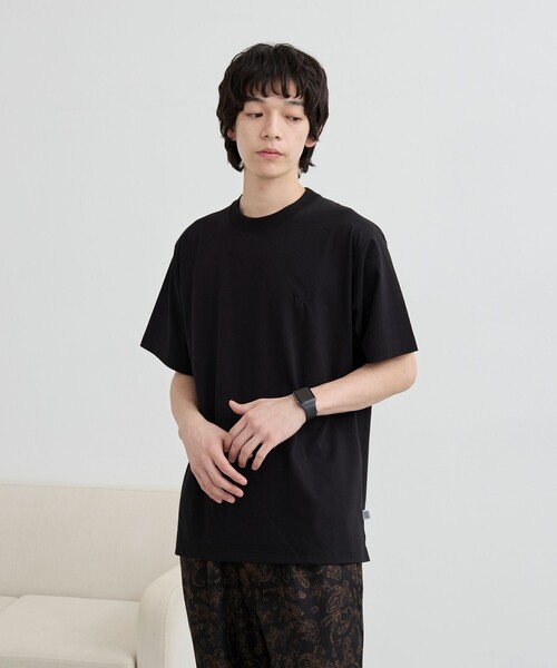 coen(コーエン)の「【WELLTECT】ロゴ刺繍Tシャツ ー吸水速乾、接触冷感、UVカット、遮熱ー(Tシャツ/カットソー・メンズ・オフホワイト/ターコイズブルー/ブラック/ダークブラウン/ダークグレー/ベージュ・S/M/L/XL)」の21枚目の写真