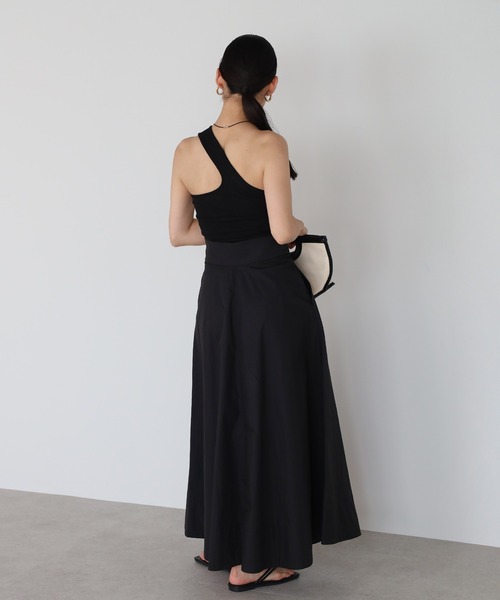 back design oneshoulder padded tank / カップ付きバック