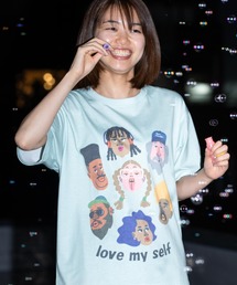 5.8oz T/Cドライlove my self Tee