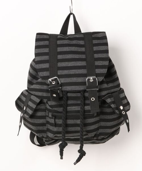 Judin(ジュディン)の「Border design flap backpack【JD】(バックパック/リュック・レディース・ブラック・FREE)」の19枚目の写真