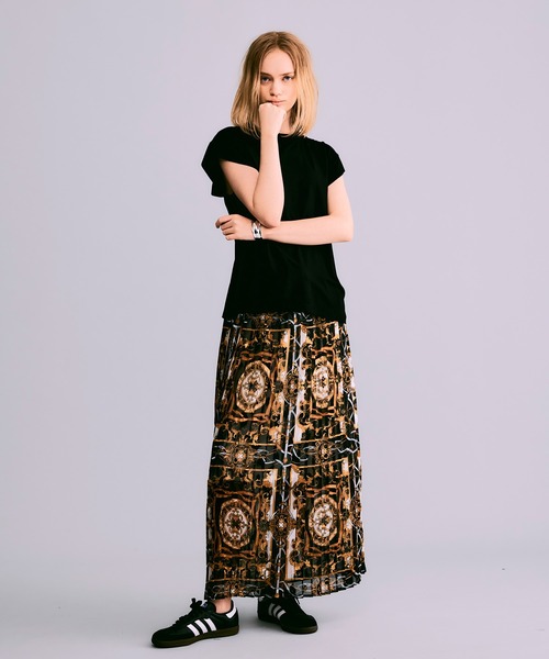 NOISE MAKER（ノイズメーカー）の「シルケットベア天竺 プルオーバー【MADE IN JAPAN】（Tシャツ/カットソー・レディース・ブラック/ホワイト・FREE）」の6枚目の写真