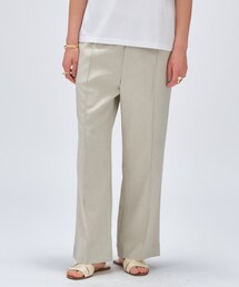 cloenc | 【通勤／セットアップ】リネンミックスワイドストレートパンツ(その他パンツ)