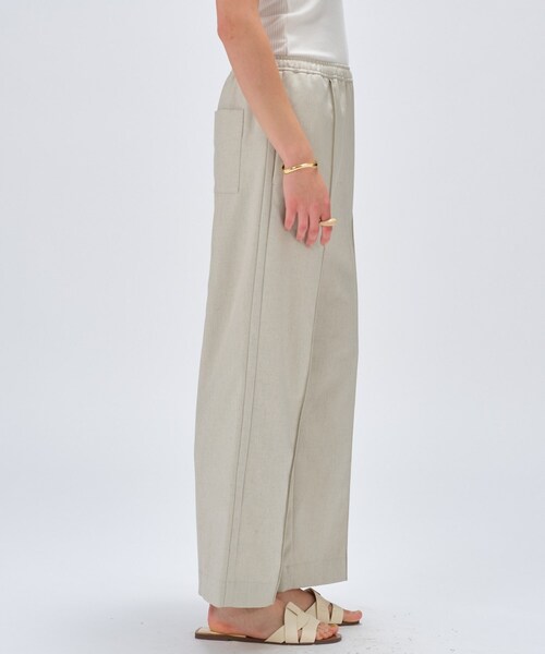 cloenc(クロエンス)の「【セットアップ/手洗い可】リネンブレンドイージーパンツ(その他パンツ・レディース・オフホワイト/ブラウン系/ダークグレー/ライトグリーン・02/01/03)」の12枚目の写真
