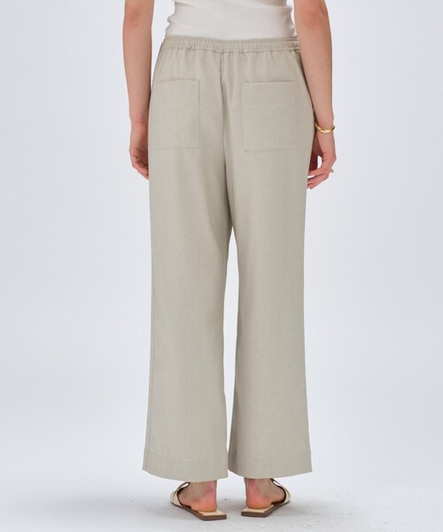 cloenc(クロエンス)の「【セットアップ/手洗い可】リネンブレンドイージーパンツ(その他パンツ・レディース・オフホワイト/ブラウン系/ダークグレー/ライトグリーン・02/01/03)」の13枚目の写真