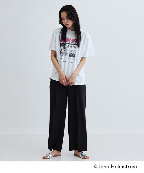 GALLEST（ギャレスト）の「【GOOD ROCK SPEED×JOHN HOLMSTROM】ROCK CITY T－SHIRT（Tシャツ/カットソー・レディース・ホワイト・38）」の6枚目の写真