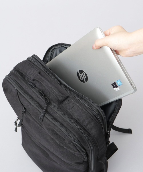 fulcro(フルクロ)の「fulcro フルクロ 撥水 14ポケット バックパック プロ ビジネスリュック A4サイズ・15インチPC収納対応 Explorerシリーズ 16-25L(バックパック/リュック・メンズ・ブラック・FREE)」の16枚目の写真