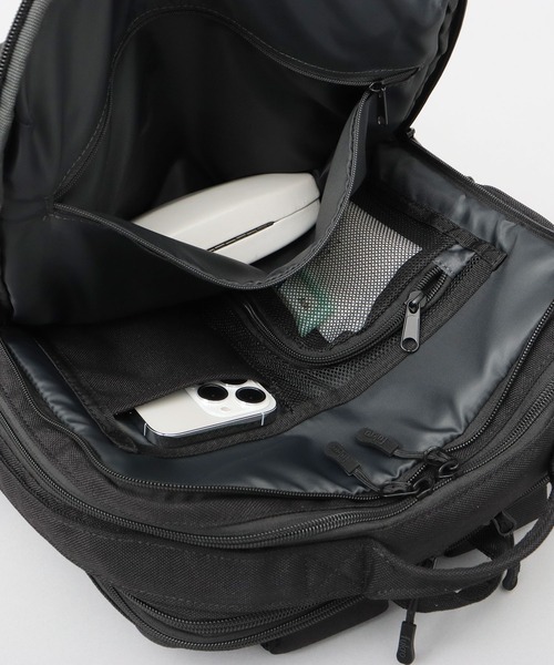 fulcro(フルクロ)の「fulcro フルクロ 撥水 14ポケット バックパック プロ ビジネスリュック A4サイズ・15インチPC収納対応 Explorerシリーズ 16-25L(バックパック/リュック・メンズ・ブラック・FREE)」の22枚目の写真