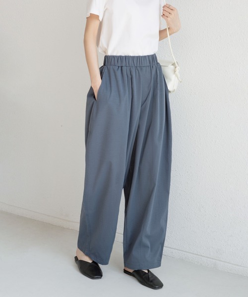 MAISON DE THERESE（メゾン ド テレーズ）の「ゆったりハーレムワイドパンツ（9分丈）（その他パンツ・レディース・アイボリー/モカ/グレイッシュブルー/ブラック/カーキ/ネイビー・L/M）」の6枚目の写真