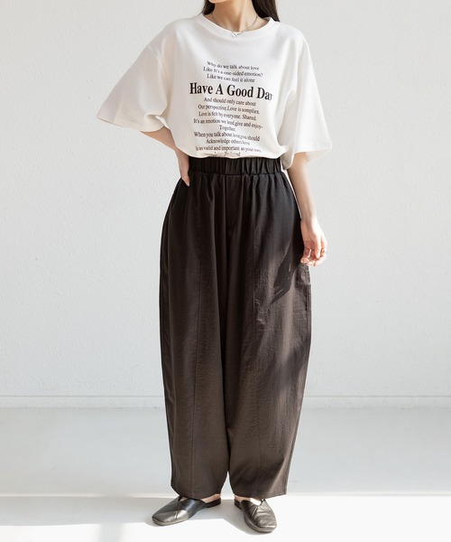 MAISON DE THERESE（メゾン ド テレーズ）の「ゆったりハーレムワイドパンツ（9分丈）（その他パンツ・レディース・アイボリー/モカ/グレイッシュブルー/ブラック/カーキ/ネイビー・L/M）」の22枚目の写真