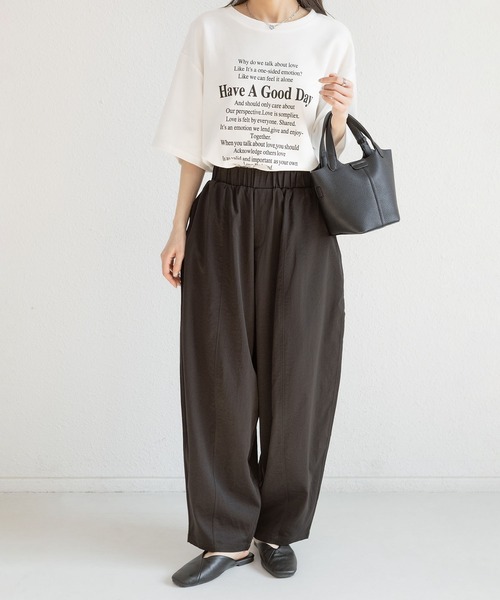 MAISON DE THERESE（メゾン ド テレーズ）の「ゆったりハーレムワイドパンツ（9分丈）（その他パンツ・レディース・アイボリー/モカ/グレイッシュブルー/ブラック/カーキ/ネイビー・L/M）」の19枚目の写真