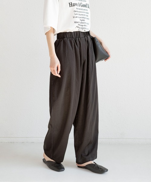 MAISON DE THERESE（メゾン ド テレーズ）の「ゆったりハーレムワイドパンツ（9分丈）（その他パンツ・レディース・アイボリー/モカ/グレイッシュブルー/ブラック/カーキ/ネイビー・L/M）」の18枚目の写真