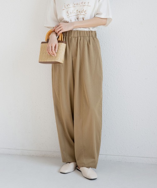 MAISON DE THERESE（メゾン ド テレーズ）の「ゆったりハーレムワイドパンツ（9分丈）（その他パンツ・レディース・アイボリー/モカ/グレイッシュブルー/ブラック/カーキ/ネイビー・L/M）」の11枚目の写真