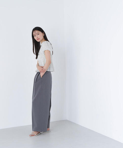 Natural Beauty Basic ミニフラワーシャーリングブラウス ミニフラワーシャーリングワンピース | NATURAL BEAUTY BASIC