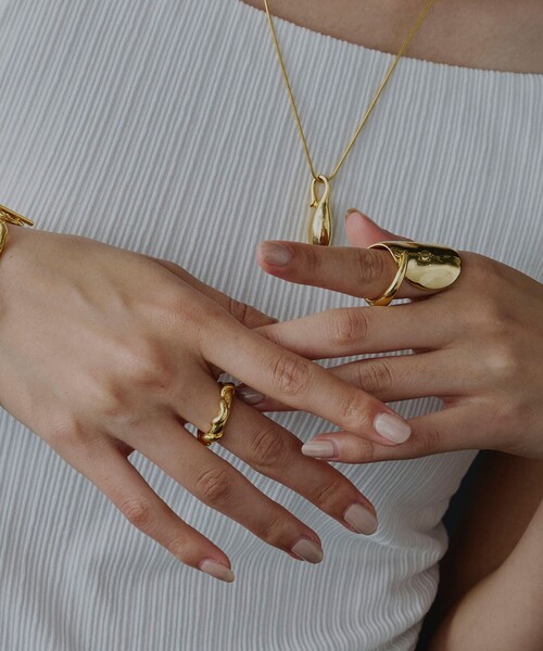 loni(ロニ)の「<loni>Benjamin Asymmetry リング(リング・レディース・シルバー/ゴールド・13)」の11枚目の写真