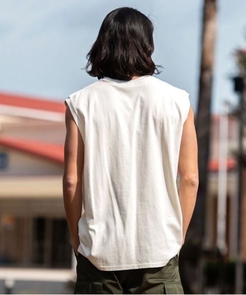 JEMORGAN(ジェーイーモーガン)の「『JEMORGAN LONG JOHNS/ジェーイーモーガンロングジョーンズ』16/- OE天竺ピグメントノースリーブ【+】(Tシャツ/カットソー・メンズ・サックスブルー/グリーン/ブラック/パープル/オレンジ/オフホワイト・XL/L/M)」の19枚目の写真