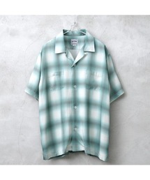 HOUSTON ヒューストン 41187 OMBRE S/S CHECK SHIRT オンブレチェックシャツ