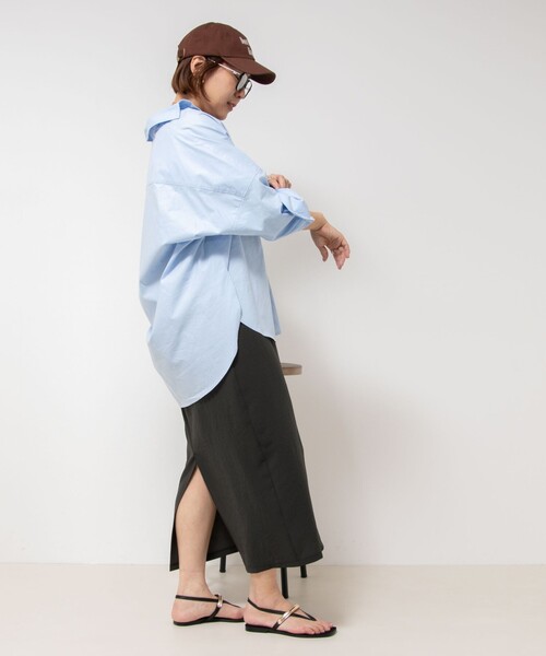NOLLEY’S(ノーリーズ)の「【MAQWEL/マクウェル】オックスシャツ(シャツ/ブラウス・レディース・オフホワイト/カーキ/サックスブルー・FREE)」の16枚目の写真