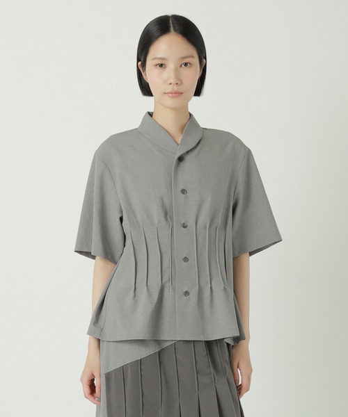 ZUCCa（ズッカ）の「トロピカルドットエア / シャツ / S（シャツ/ブラウス・レディース・ブラック/グレー・M size）」の2枚目の写真