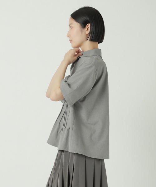 ZUCCa（ズッカ）の「トロピカルドットエア / シャツ / S（シャツ/ブラウス・レディース・ブラック/グレー・M size）」の3枚目の写真