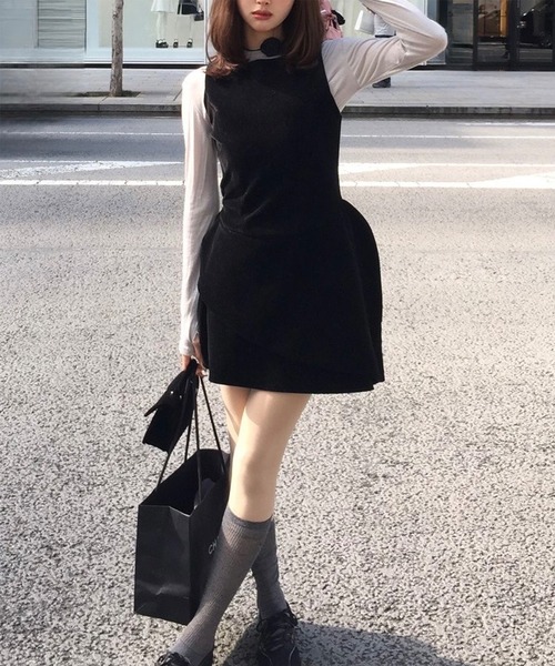 Judin(ジュディン)の「Velvet mini dress【JD】(ドレス・レディース・ブラック・S/M)」の7枚目の写真