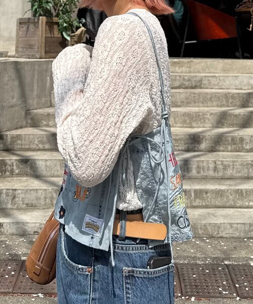 ブラウス シャツ 「HELLO.SANFRANCISCO」indiaオリジナル刺繍サテンキャミ レディース HELLO.SANFRANCISCO ブラウス シャツ 「HELLO.SANFRANCISCO