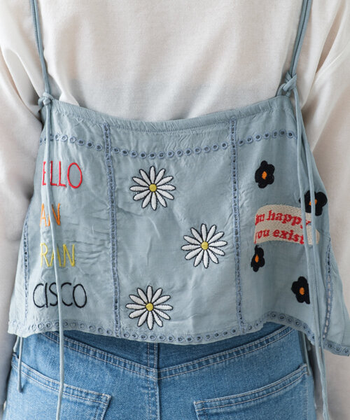 セール】【HELLO.SANFRANCISCO】indiaオリジナル刺繍サテン