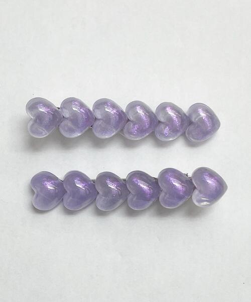 WEGO(ウィゴー)の「WEGO/【2点セット】プックリハートピン(ヘアピン・レディース・その他1/その他2/その他3・FREE)」の3枚目の写真