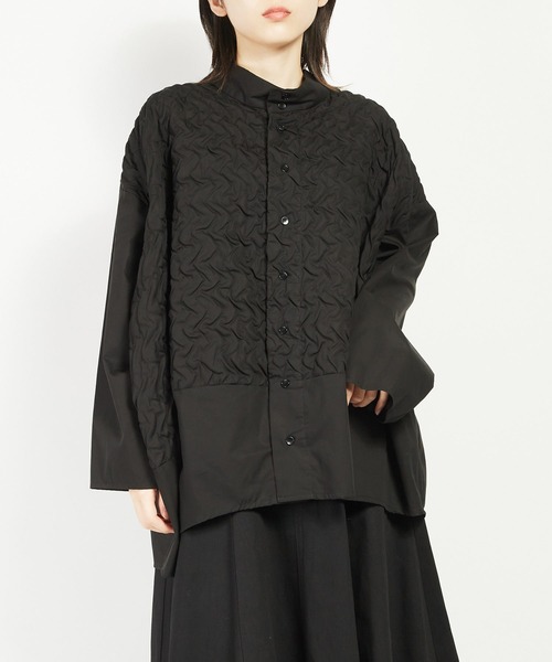 収縮キルト ヘムチェンジブラウス（シャツ/ブラウス）｜gomme（ゴム