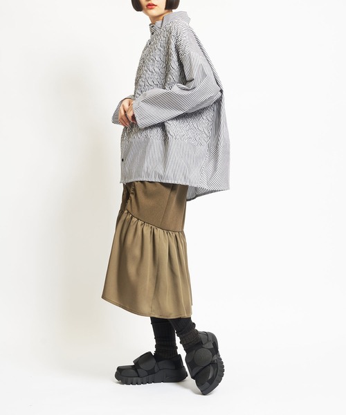 収縮キルト ヘムチェンジブラウス（シャツ/ブラウス）｜gomme（ゴム