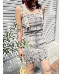 EVRIS | デニムポケットジャンスカ(ワンピース)