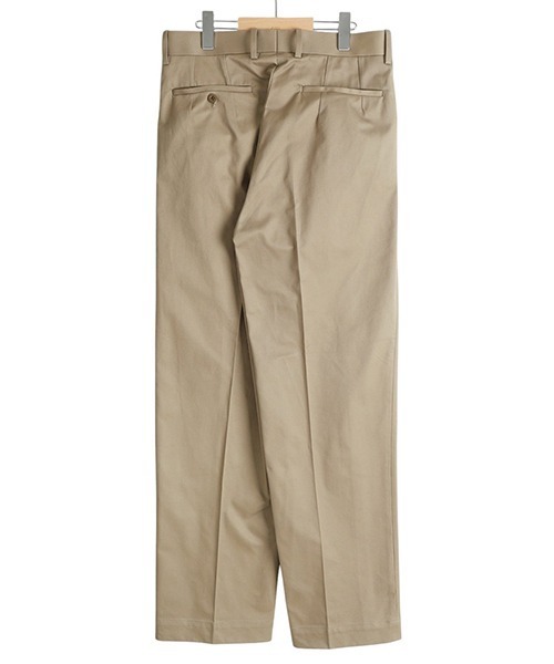 Scye（サイ）の「Scye / サイ ベーシックス：San Joaquin Cotton Pleated Trousers：5125-81507[MUS]（チノパンツ・メンズ・ベージュ・38/36）」の2枚目の写真
