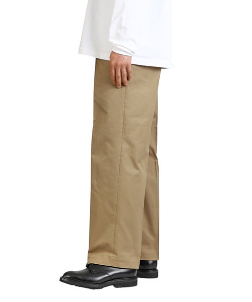 Scye（サイ）の「Scye / サイ ベーシックス：San Joaquin Cotton Pleated Trousers：5125-81507[MUS]（チノパンツ・メンズ・ベージュ・38/36）」の7枚目の写真