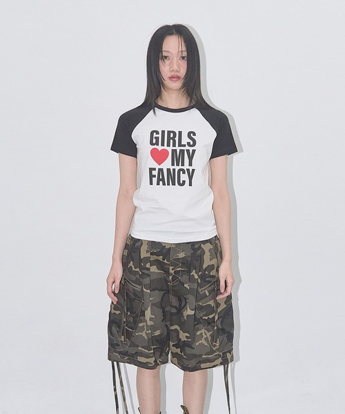 FANCY CLUB（ファンシークラブ）の「FANCY CLUB/ファンシークラブ GIRLS MY FANCY TEE Tシャツ（Tシャツ/カットソー・レディース・ブラック/グレー・ONE SIZE）」の5枚目の写真
