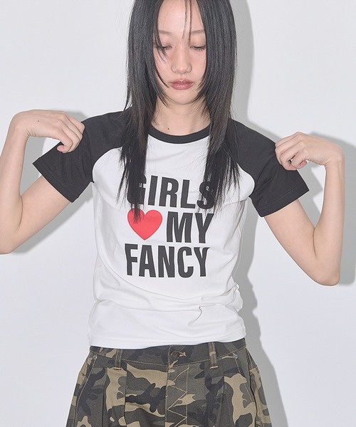 FANCY CLUB（ファンシークラブ）の「FANCY CLUB/ファンシークラブ GIRLS MY FANCY TEE Tシャツ（Tシャツ/カットソー・レディース・ブラック/グレー・ONE SIZE）」の8枚目の写真
