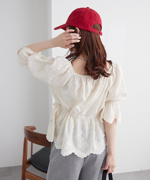 w closet（ダブルクローゼット）の「【前後2WAY】レース刺繍