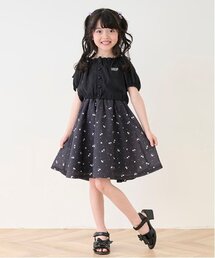 新品★メゾピアノ★襟付ワンピース【130】メリーゴーランド/定価21780/完売 襟つき 前開きカットワンピース 6051318 | mezzo piano