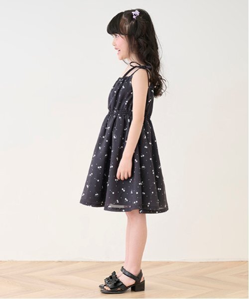 セール】ブラウス＆チェリー柄キャミワンピースセット