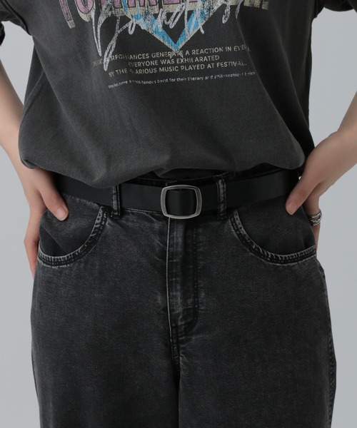 LEPSIM（レプシィム）の「リバーシブルピンレスベルト《28mm》　492708（ベルト・レディース・ブラック・ONE SIZE）」の2枚目の写真