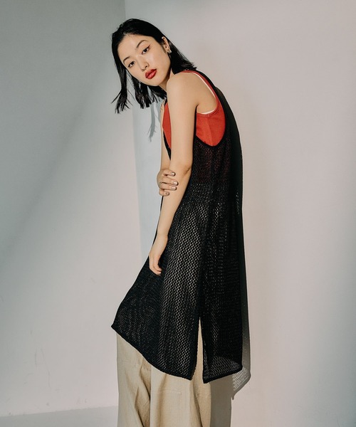 LEPSIM（レプシィム）の「アソートメッシュノースリワンピース　497479（ワンピース・レディース・ブラック系その他/ブラック・FREE）」の7枚目の写真