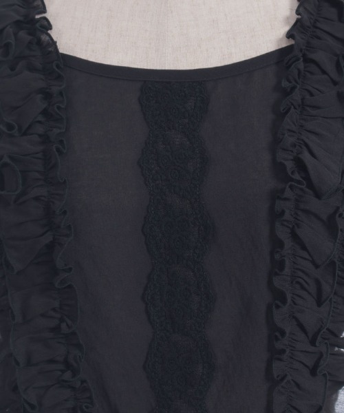 axes femme（アクシーズファム）の「サイドリボンフリルベスト（シャツ/ブラウス・レディース・ブラック/ホワイト・FREE）」の8枚目の写真