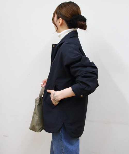 DANTON（ダントン）の「DANTON/ダントン　コーチジャケット　INSULATION COACH JACKET　DT-A0716 PNT（ナイロンジャケット・メンズ・ネイビー/ダークオリーブ・42/40/38）」の7枚目の写真